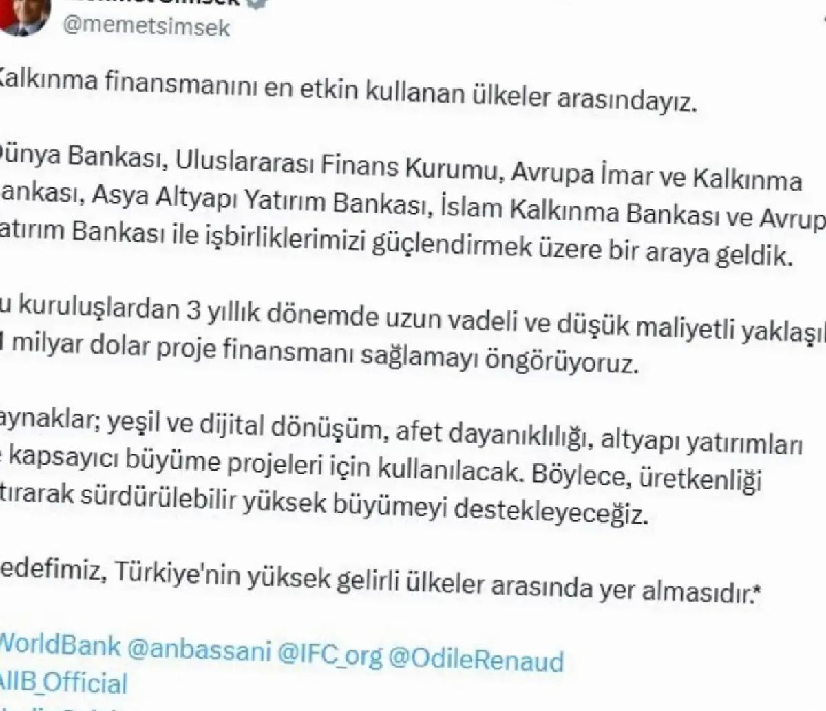 41 Milyar Dolar Proje Finansmanı