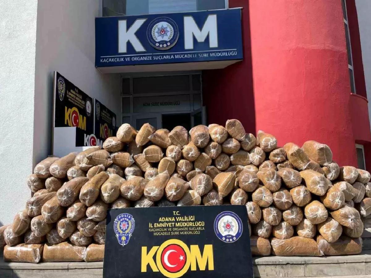 Adana’da 1 Ton Kaçak Tütün Ele Geçirildi