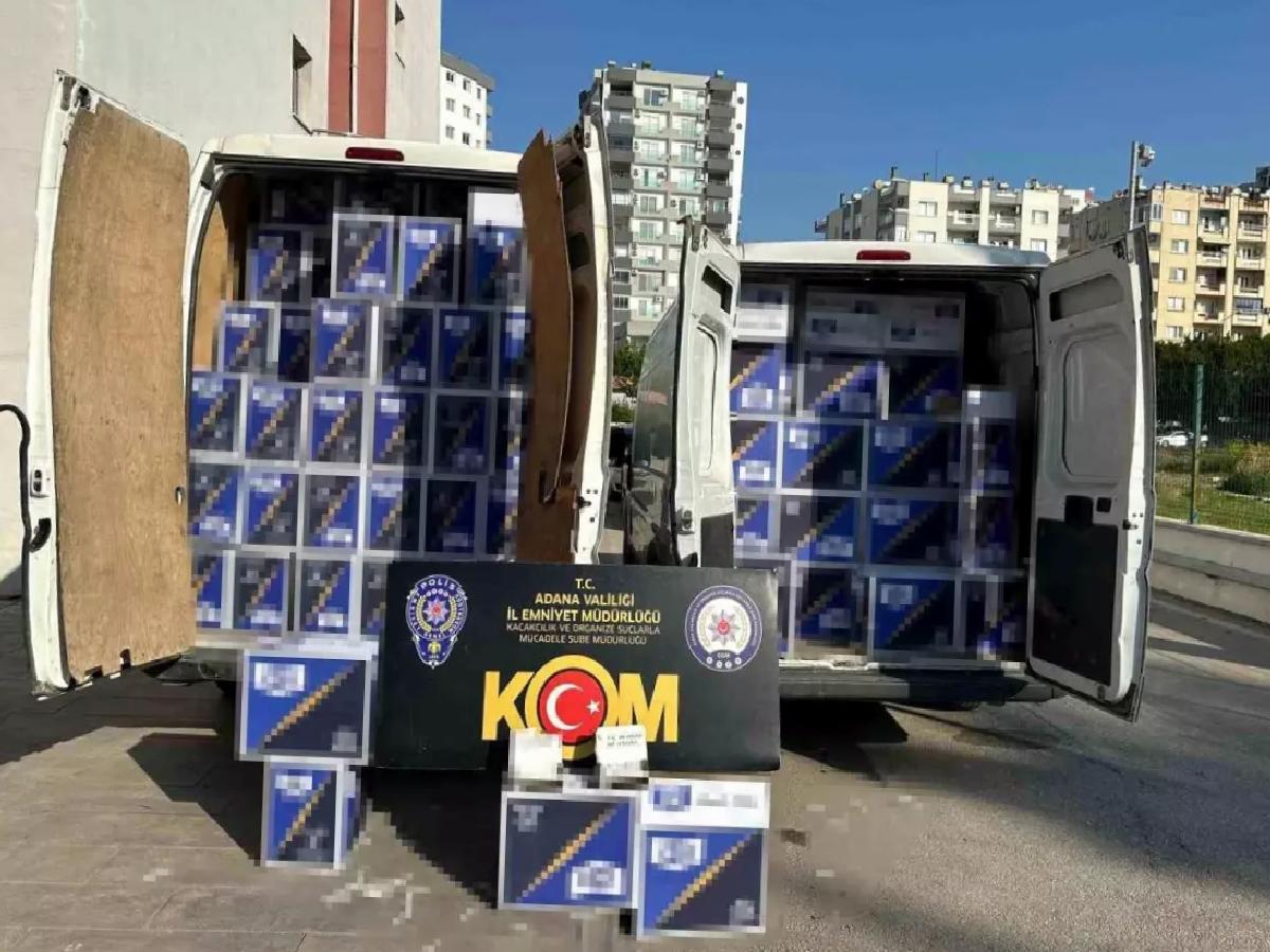 Adana’da 4.8 Milyon Kaçak Makaron Ele Ge geçirildi