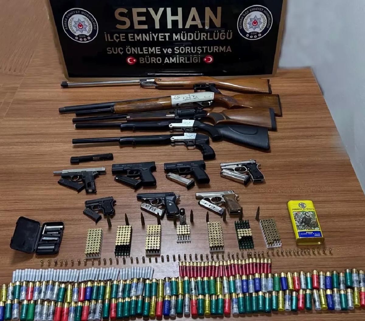 Adana’da Silahlarla Yakalanan Zanlı Tutuklandı