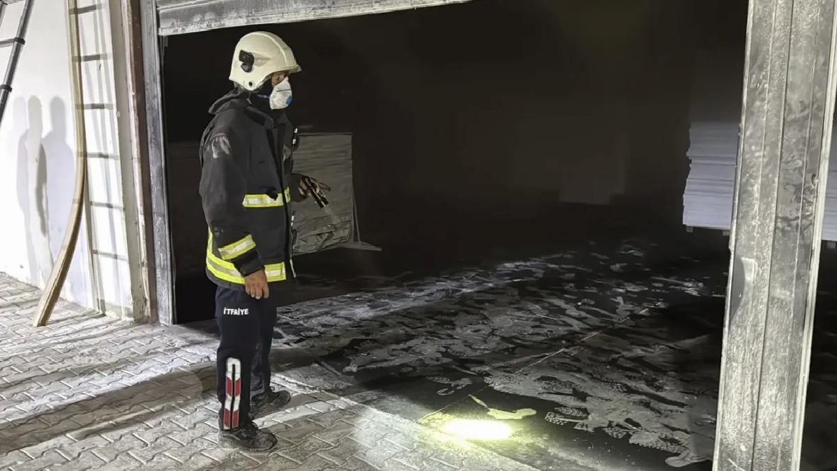 Alanya’da Mobilya Atölyesinde Yangın