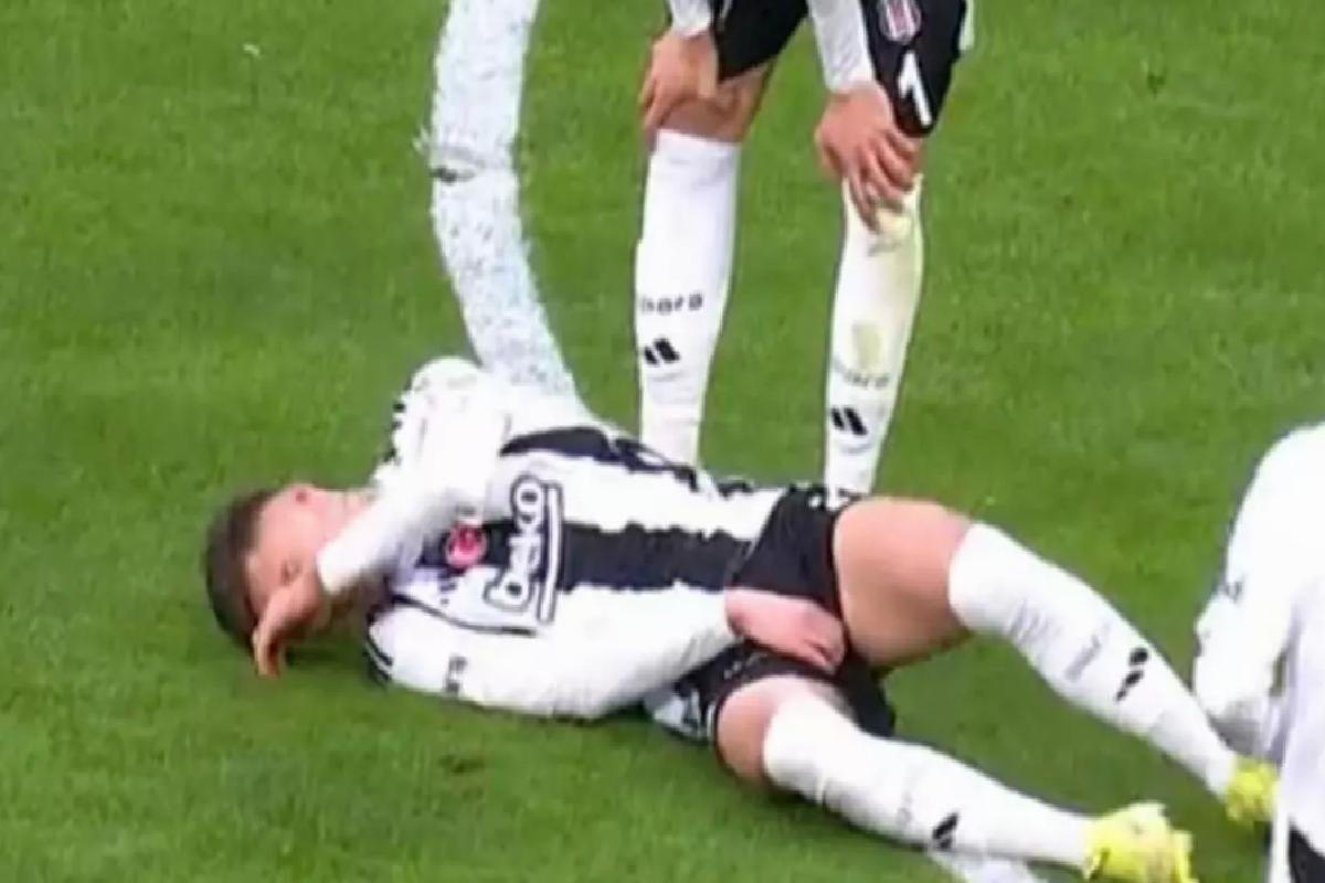 Anında kendini yere bıraktı! Beşiktaş’ta akılalmaz sakatlık