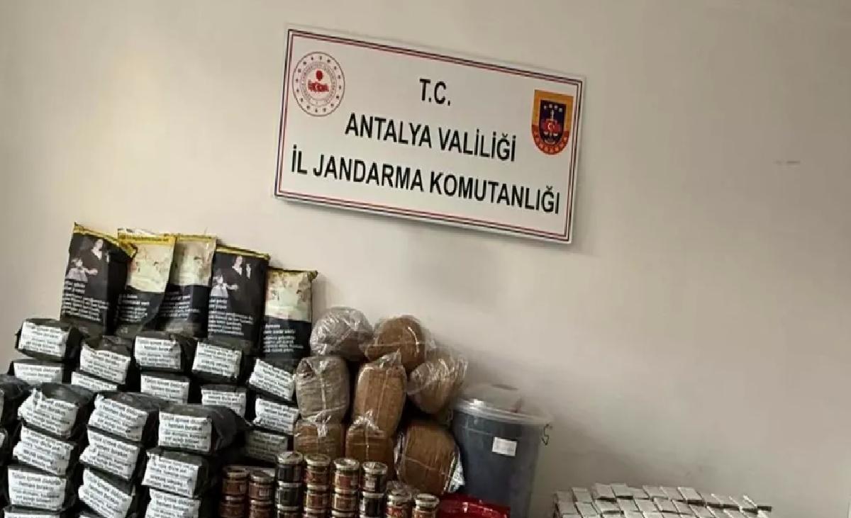 Antalya’da Kaçak Tütün Operasyonu