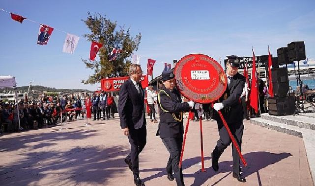 Atatürk’ün Ayvalık’a gelişinin 91’inci Yıl Dönümü kutlandı