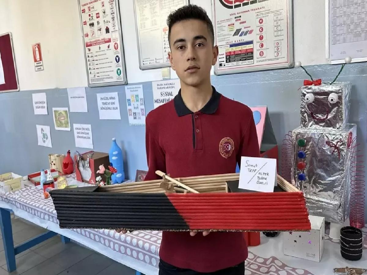 Ayancık’ta Lise Öğrencileri Geri Dönüşümle Yarattı