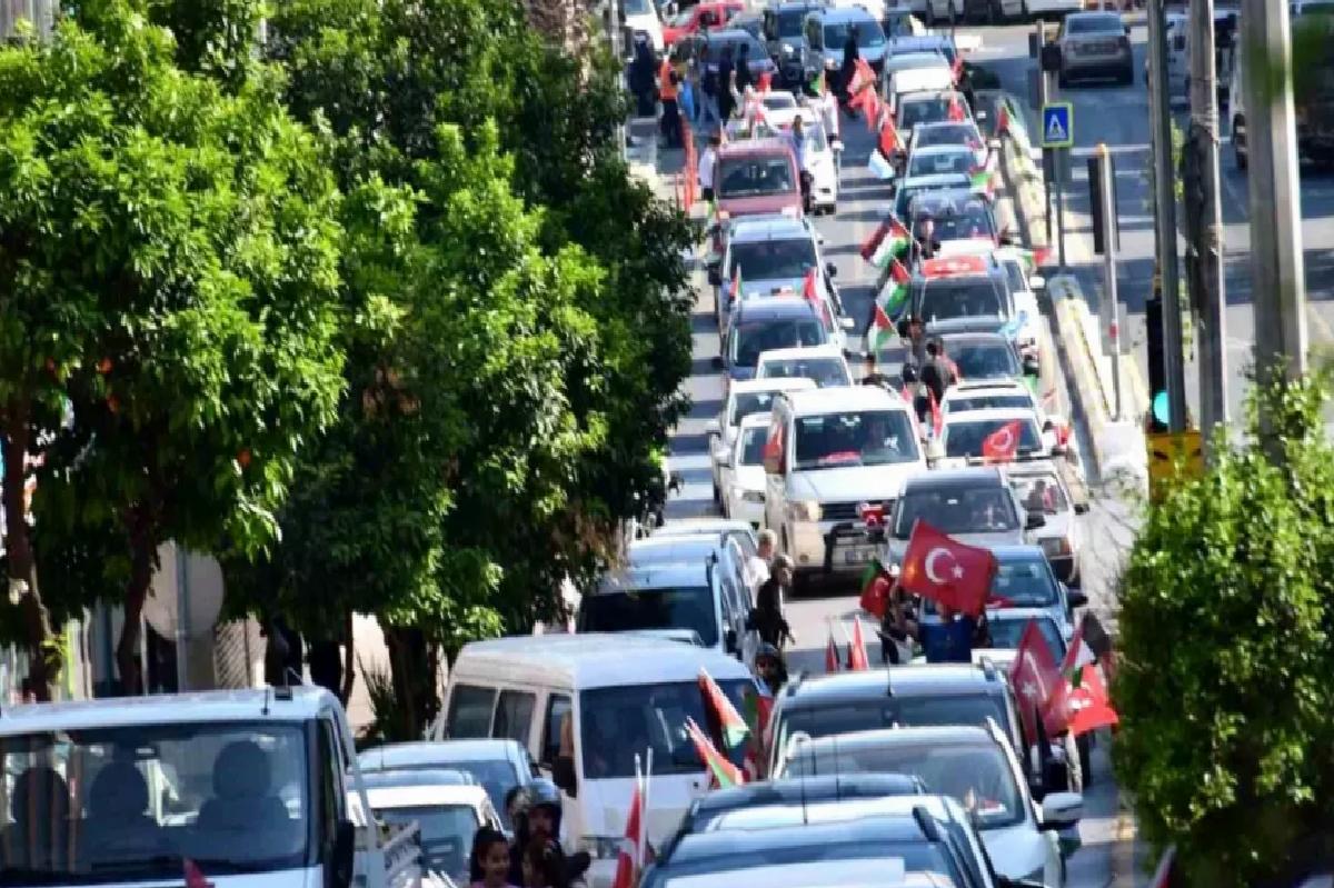 Aydın’da Filistin İçin Büyük Konvoy