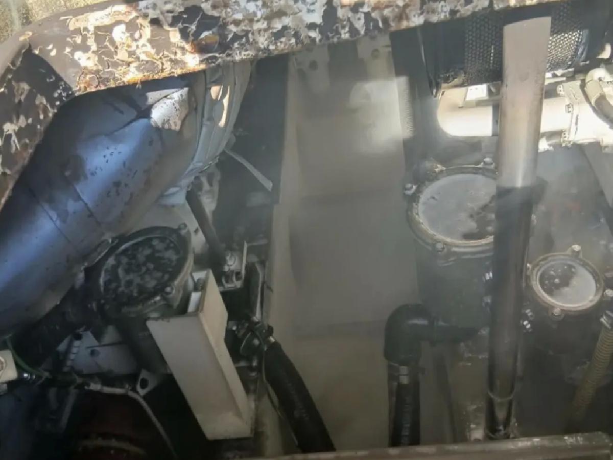 Ayvalık’ta Motoryat Yangını