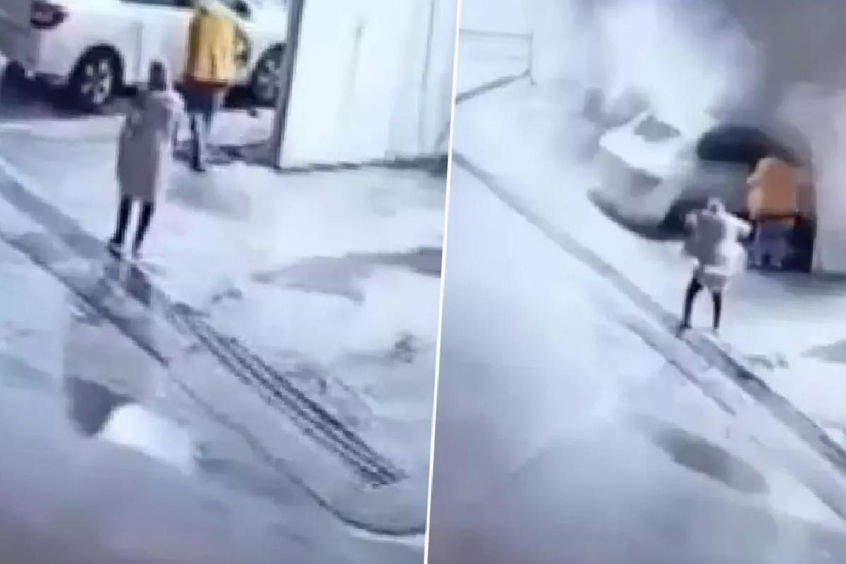 Baba ve iki çocuğunun hayatını kaybettiği heyelan kamerada