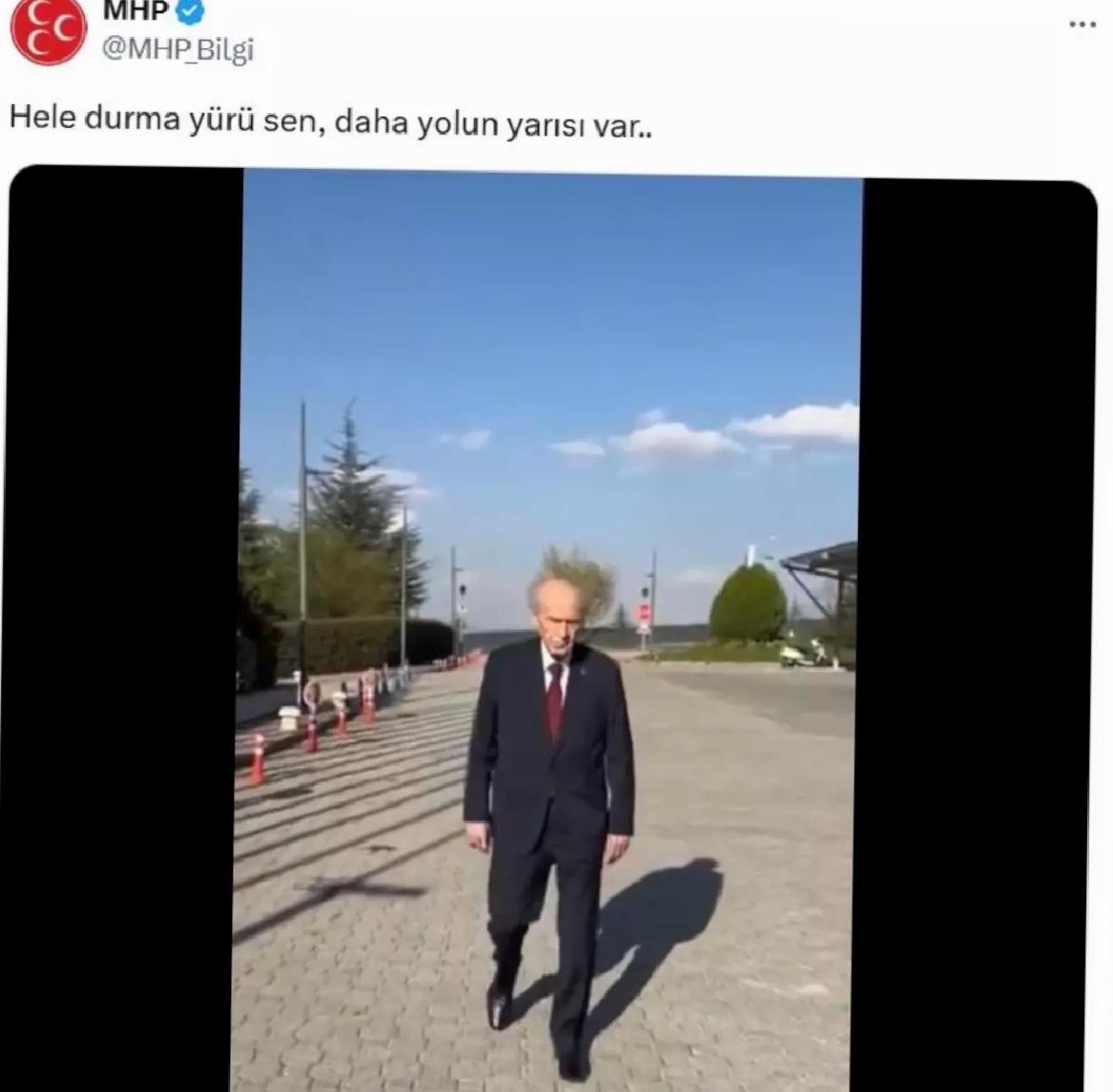 Bahçeli Ameliyat Sonrası Yürüdü