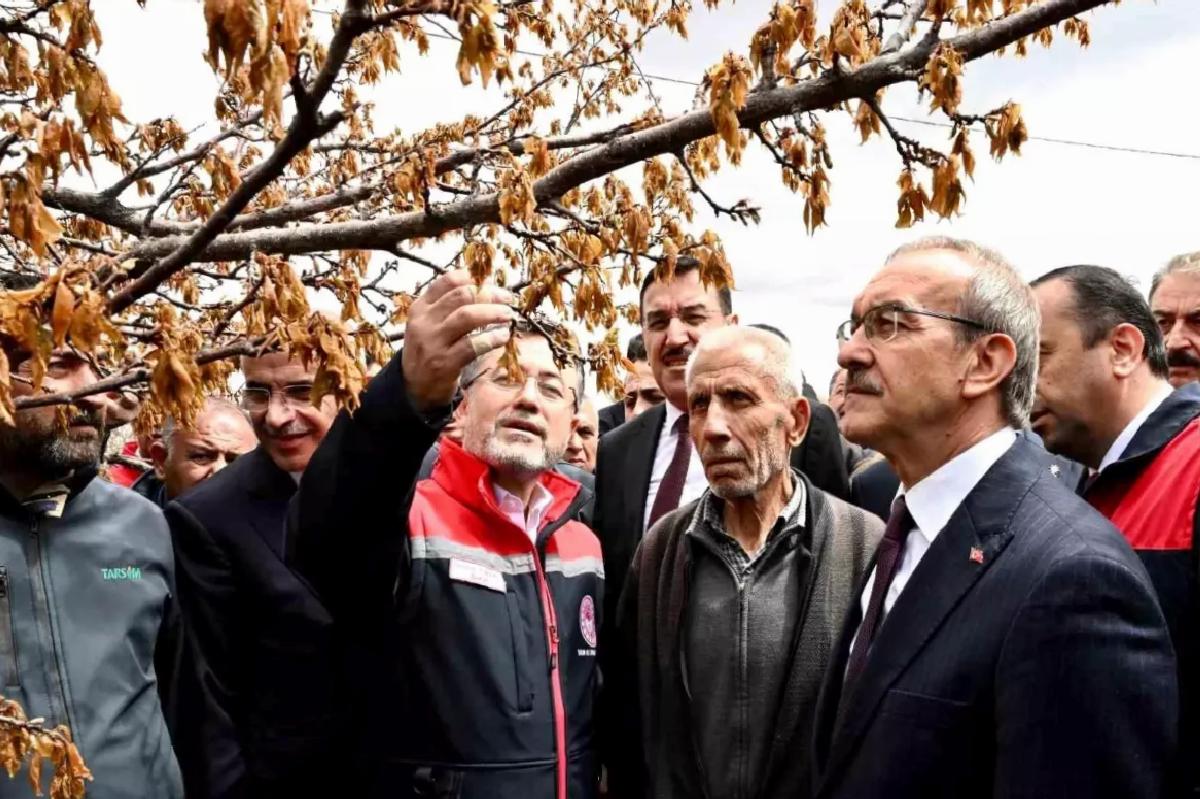 Bakan Yumaklı: “Don zararı görülen bölgelerde tüm üreticilere destek sağlanacak”