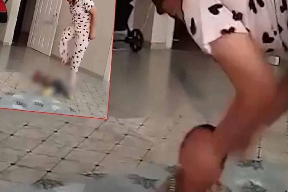 Bakıcı dehşeti kamerada! Tekmeledi, tokatladı, yetmedi boğmaya çalıştı