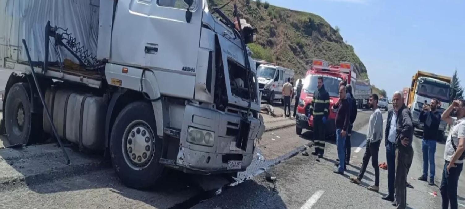 Batman’da TIR Çarpışmasında 1 Ölü, 1 Yaralı