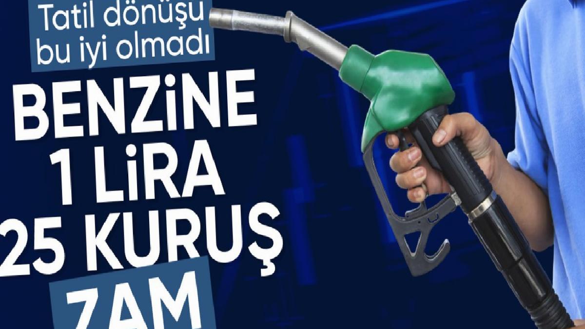 Benzine zam geliyor