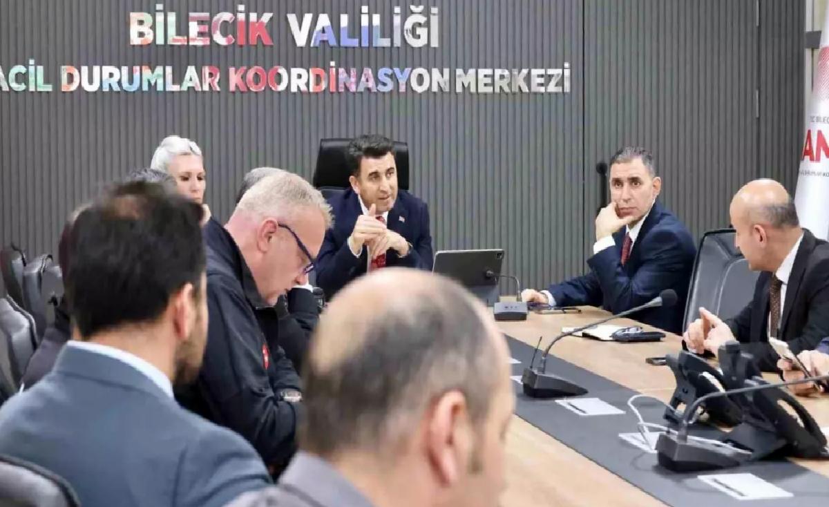 Bilecik’te Deprem Kriz Masası Toplandı