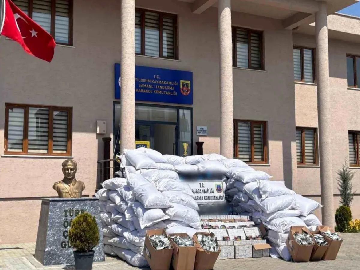 Bursa’da Tütün Kaçakçılığı Operasyonu