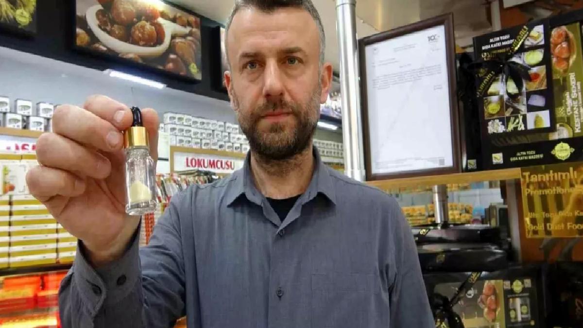 Bursa’da Yenilebilir Altın Tozu Üretildi