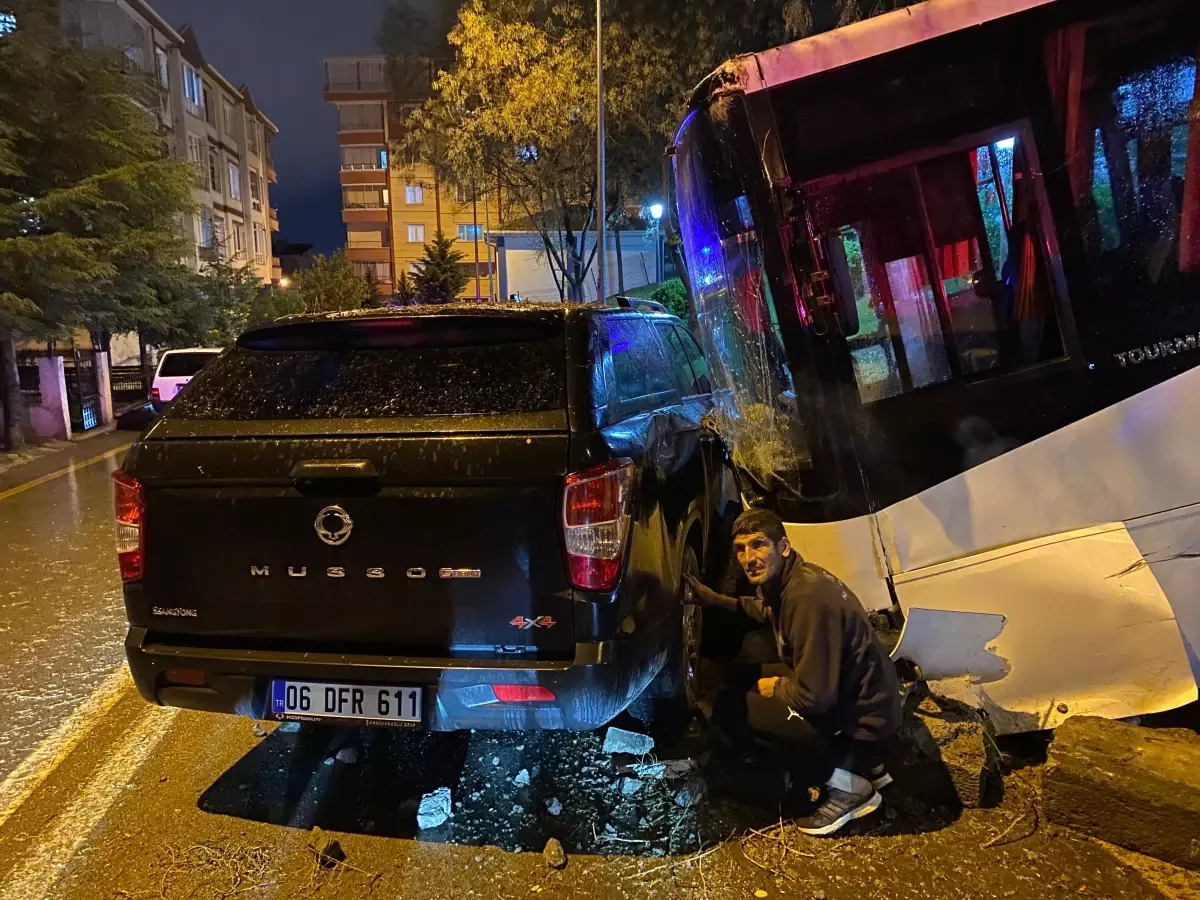 Çalışmayan Otobüs Park Halindeyken Hareket Etti