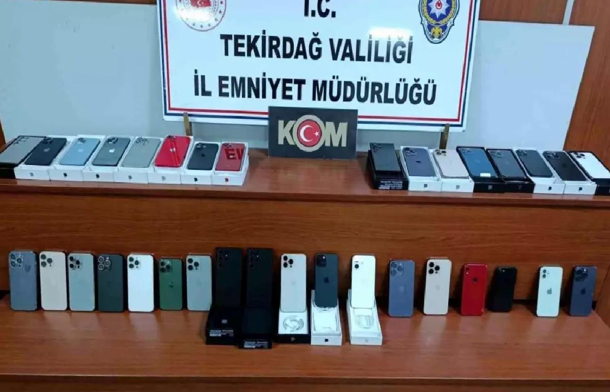 Çerkezköy’de Kaçak Telefon Operasyonu