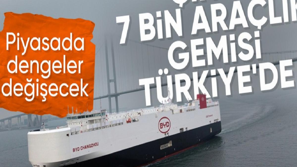 Çinli markaların yatırımları sürüyor: BYD’nin araç gemisi Türkiye’ye geldi