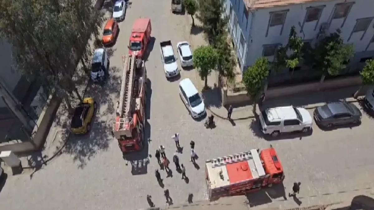 Cizre’de Parti Binasında Yangın Çıktı