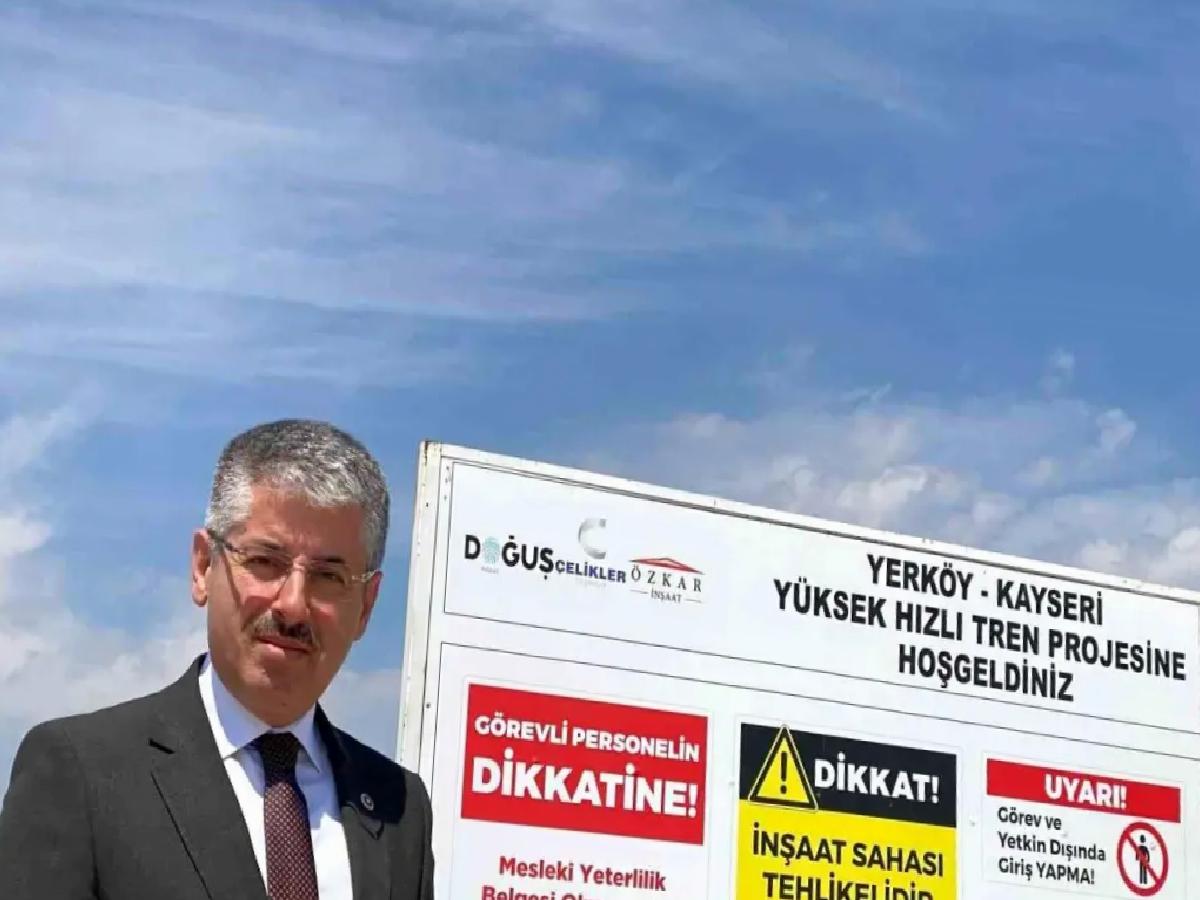 Çopuroğlu’ndan Kayseri-Yerköy hızlı tren hattının şantiyesine ziyaret