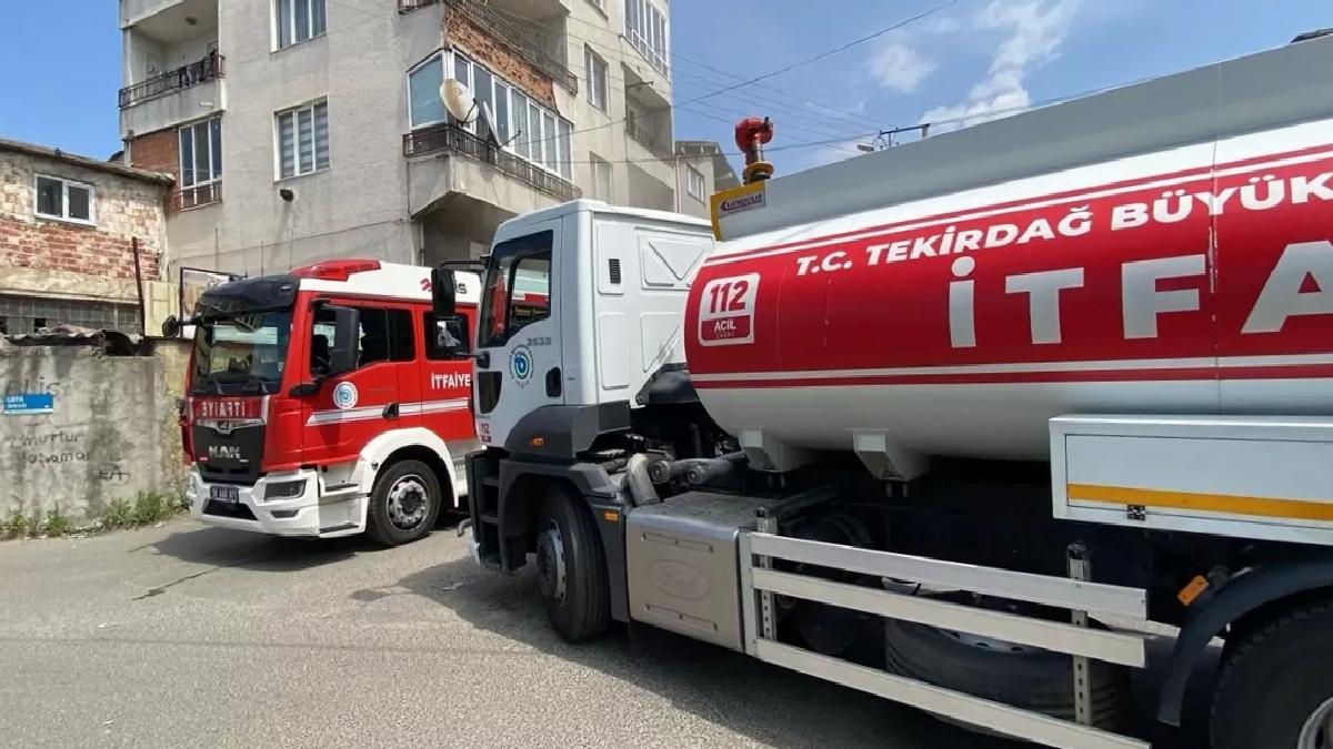Çorlu’da Demir Doğrama Dükkanında Yangın