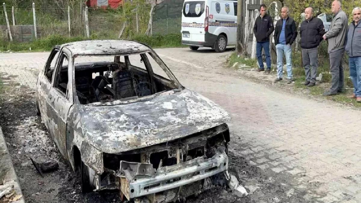 Çorlu’da Park Halindeki Araç Küle Döndü