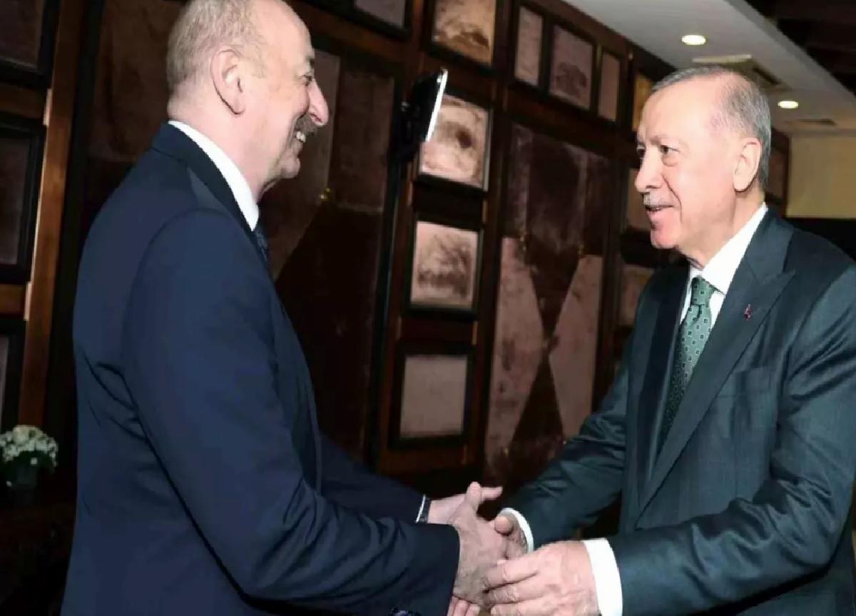 Cumhurbaşkanı Erdoğan, Azerbaycan Cumhurbaşkanı Aliyev ile görüştü