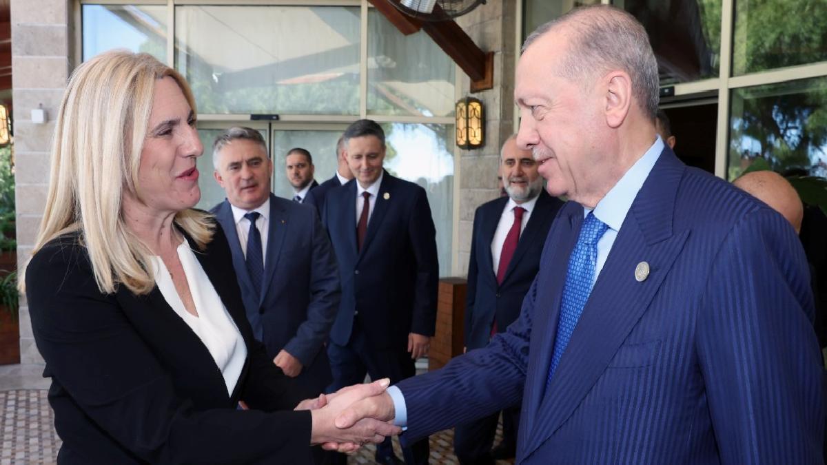 Cumhurbaşkanı Erdoğan, Bosna-Hersek Başkanlık Konseyi üyeleri ile görüştü