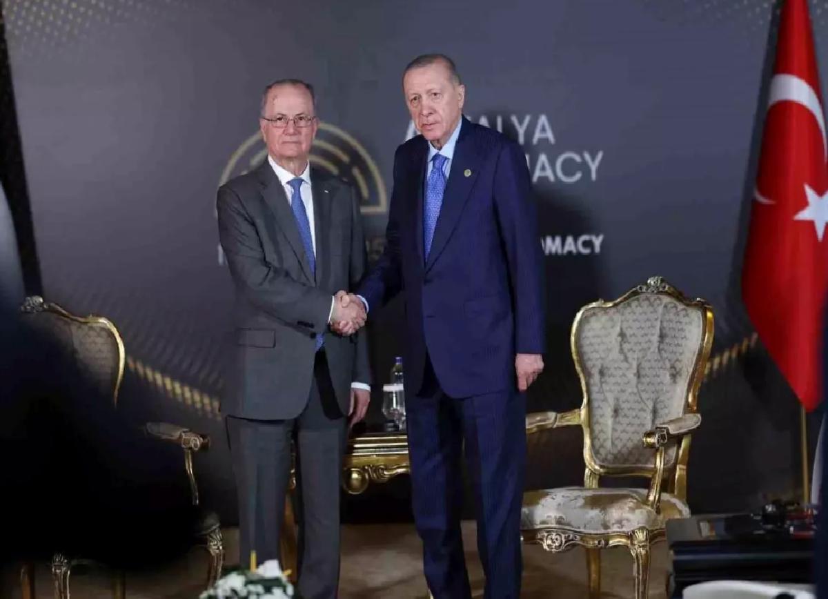 Cumhurbaşkanı Erdoğan, Filistin Başbakanı ve Dışişleri ve Yurtdışında Yaşayan Filistinliler Bakanı Mustafa’yı kabul etti