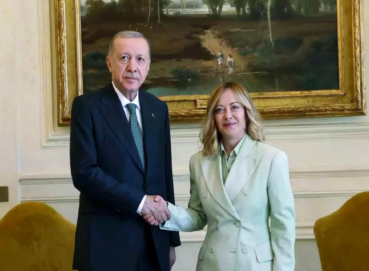 Cumhurbaşkanı Erdoğan, İtalya Başbakanı Meloni ile görüştü