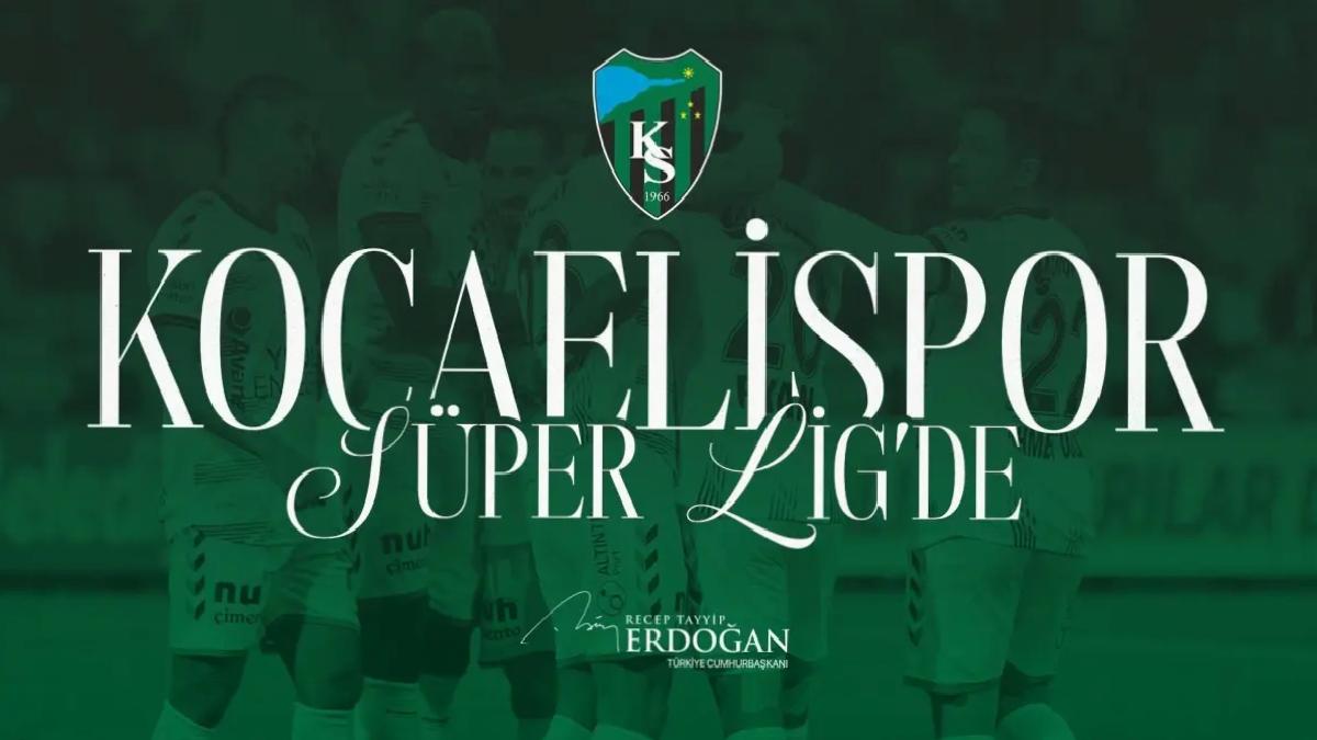 Cumhurbaşkanı Erdoğan, Kocaelispor’u Tebrik Etti