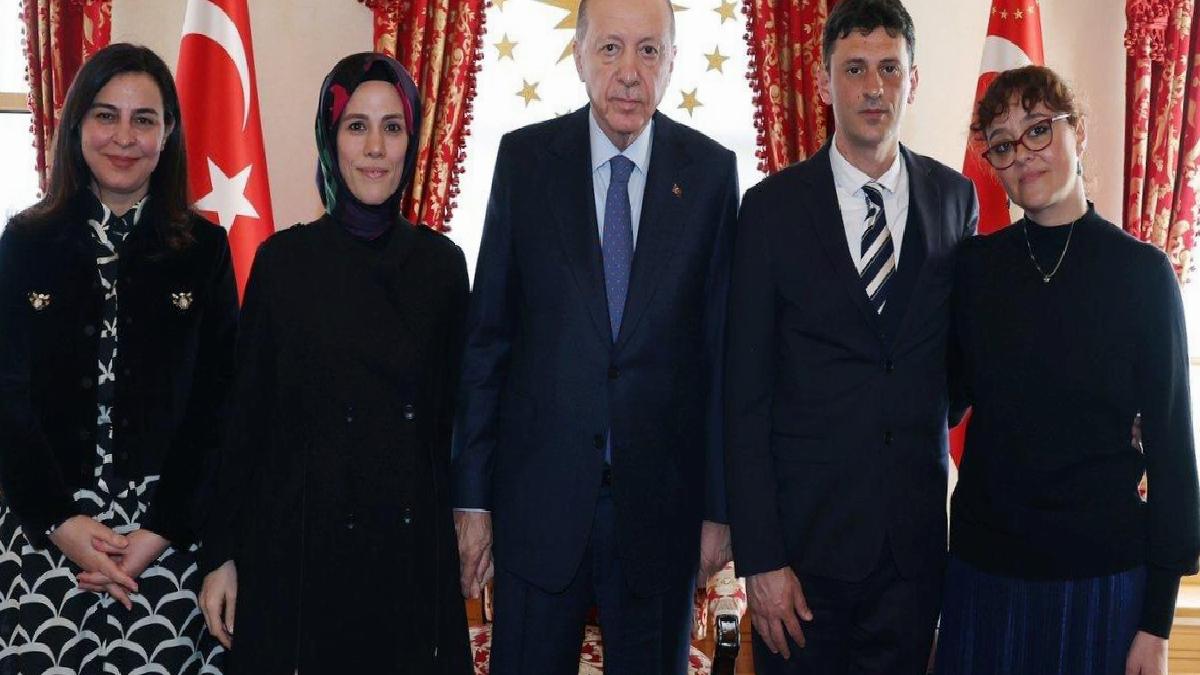 Cumhurbaşkanı Erdoğan, Mattia Ahmet Minguzzi’nin ailesiyle bir araya geldi
