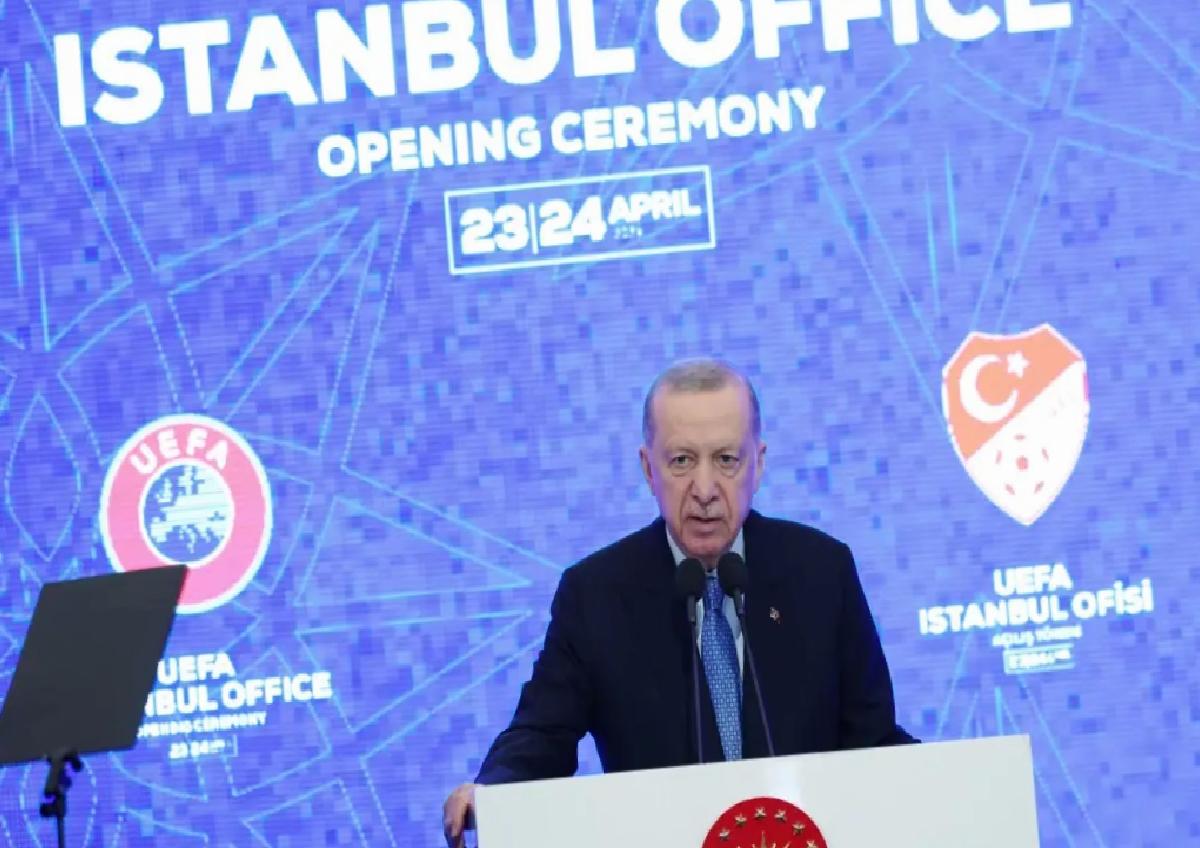 Cumhurbaşkanı Erdoğan, UEFA İstanbul Temsilciliği’nin Açılış Töreninde Konuştu