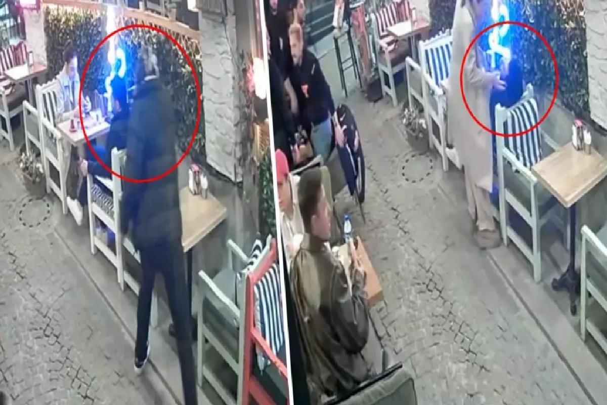 Dehşet anları kamerada! Karısının gözü önünde adamın ensesine ateş edip gitti
