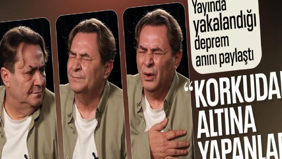 Depreme çekim sırasında yakalanan Armağan Çağlayan’ın korku dolu anları