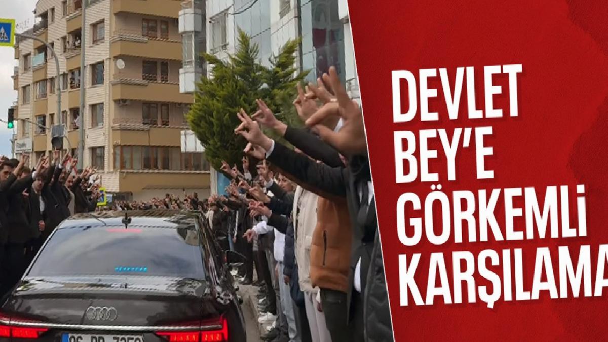 Devlet Bahçeli’ye MHP Genel Merkezi’nde görkemli karşılama