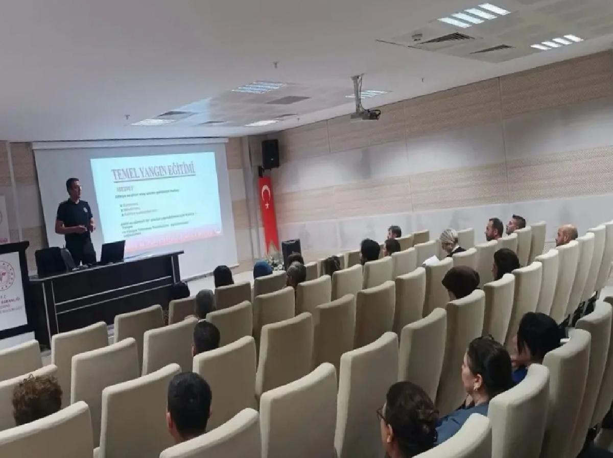 Edirne’de Hastane Personeline Yangın Eğitimi