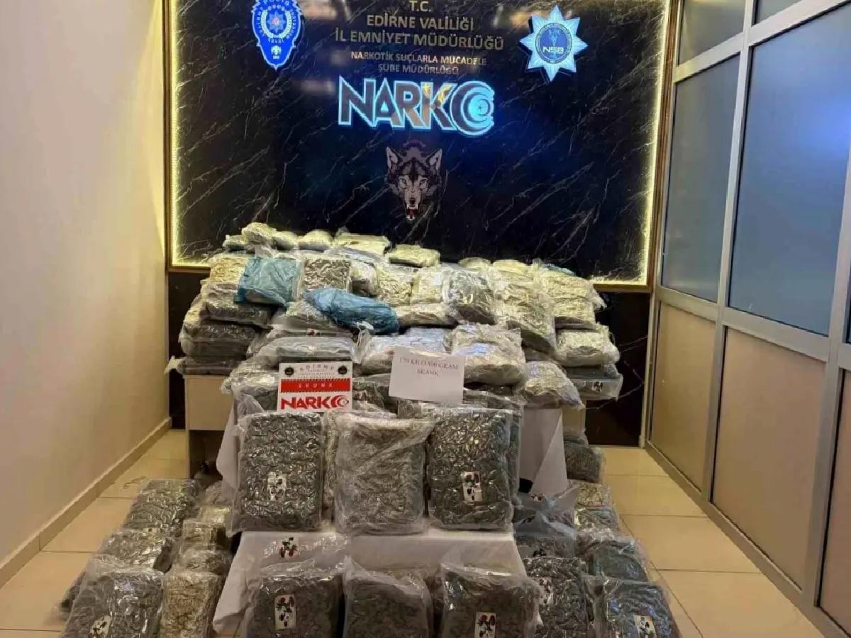 Edirne’de Uyuşturucu Operasyonu: 171 Kg Ele Geçirildi