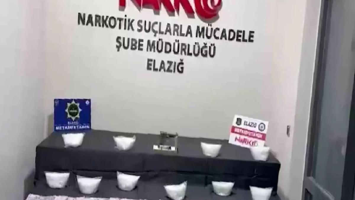 Elazığ’da Uyuşturucu Operasyonu: 5 Kilo Metamfetamin Ele Geçirildi