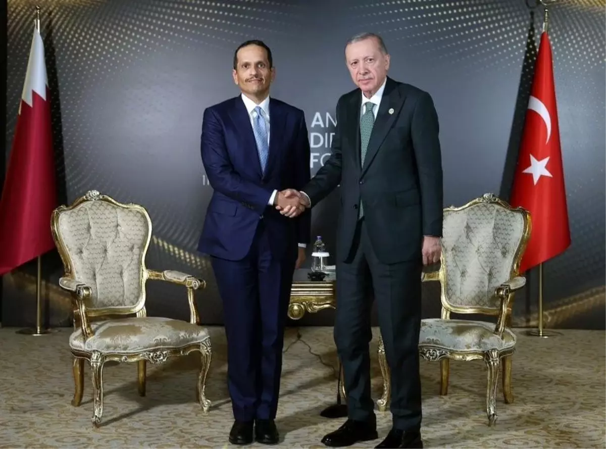 Erdoğan Katar Başbakanını Kabul Etti