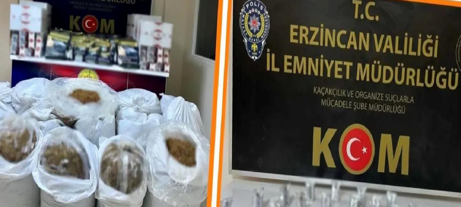 Erzincan’da Kaçak Tütün Operasyonu