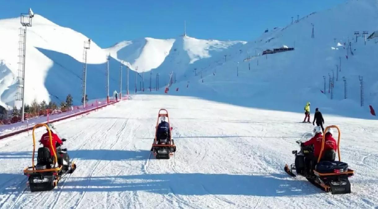 Erzurum’da Jandarma Kayak Sezonunda 651 Kişiyi Kurtardı