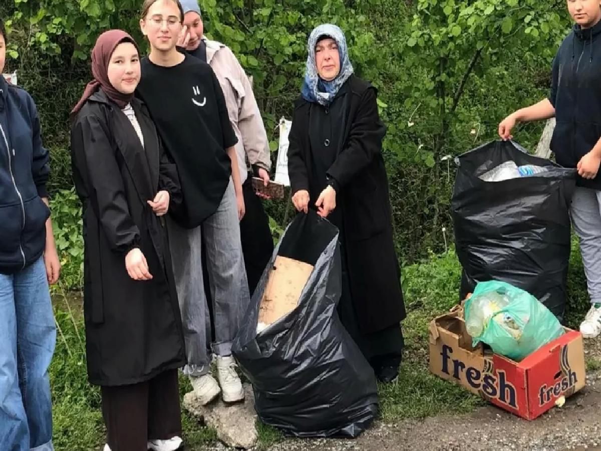 Espiye’de Lise Öğrencilerinden Temizlik Projesi