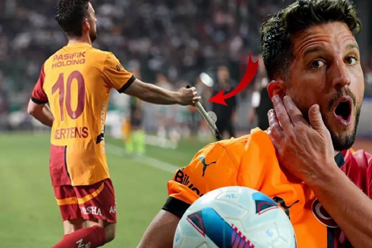Facianın eşiğinden dönülmüş! Konyaspor-Galatasaray-maçında sahada demir parçası atıldı