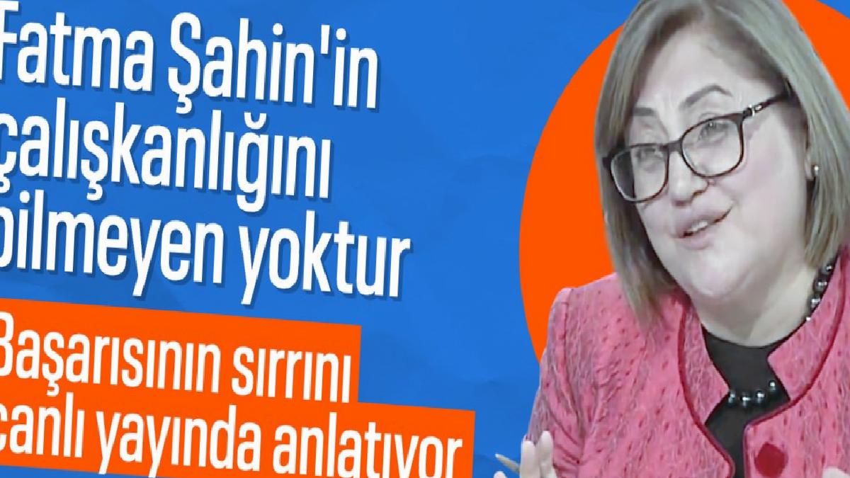 Fatma Şahin, katıldığı programda çalışma temposunu anlattı