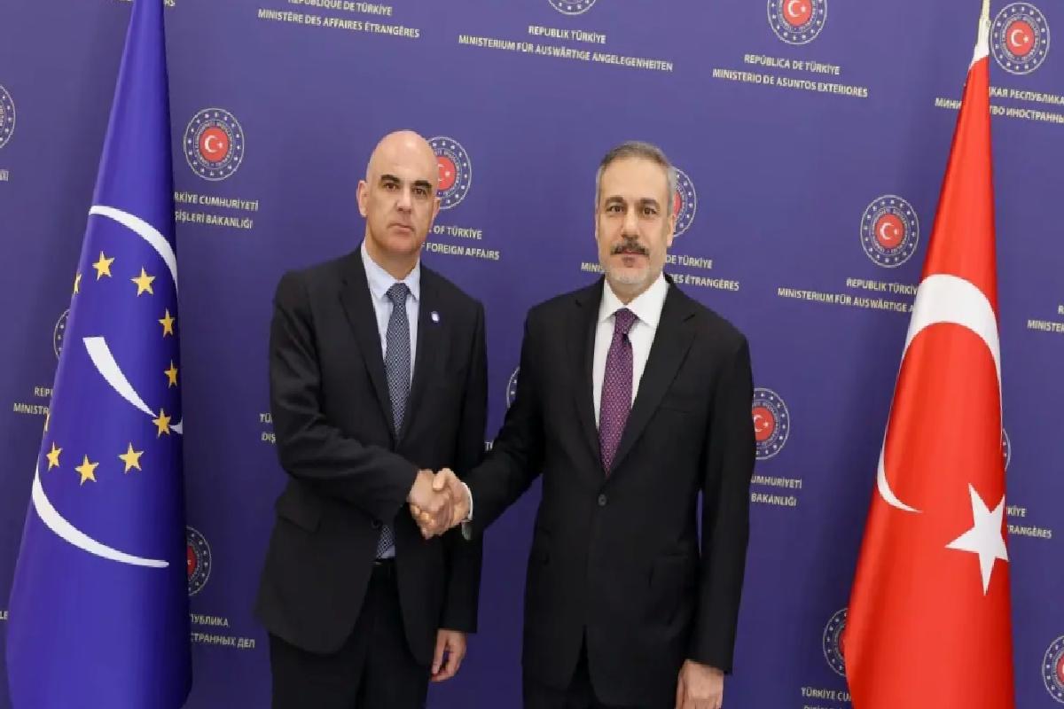 Fidan ve Berset’ten Türkiye-Avrupa Konseyi Görüşmesi