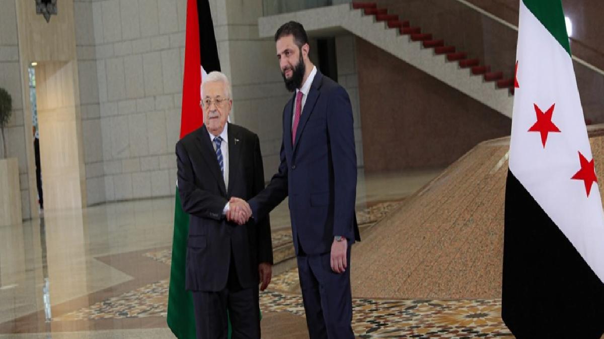 Filistin Devlet Başkanı Mahmud Abbas, Şam’a ziyarette bulundu