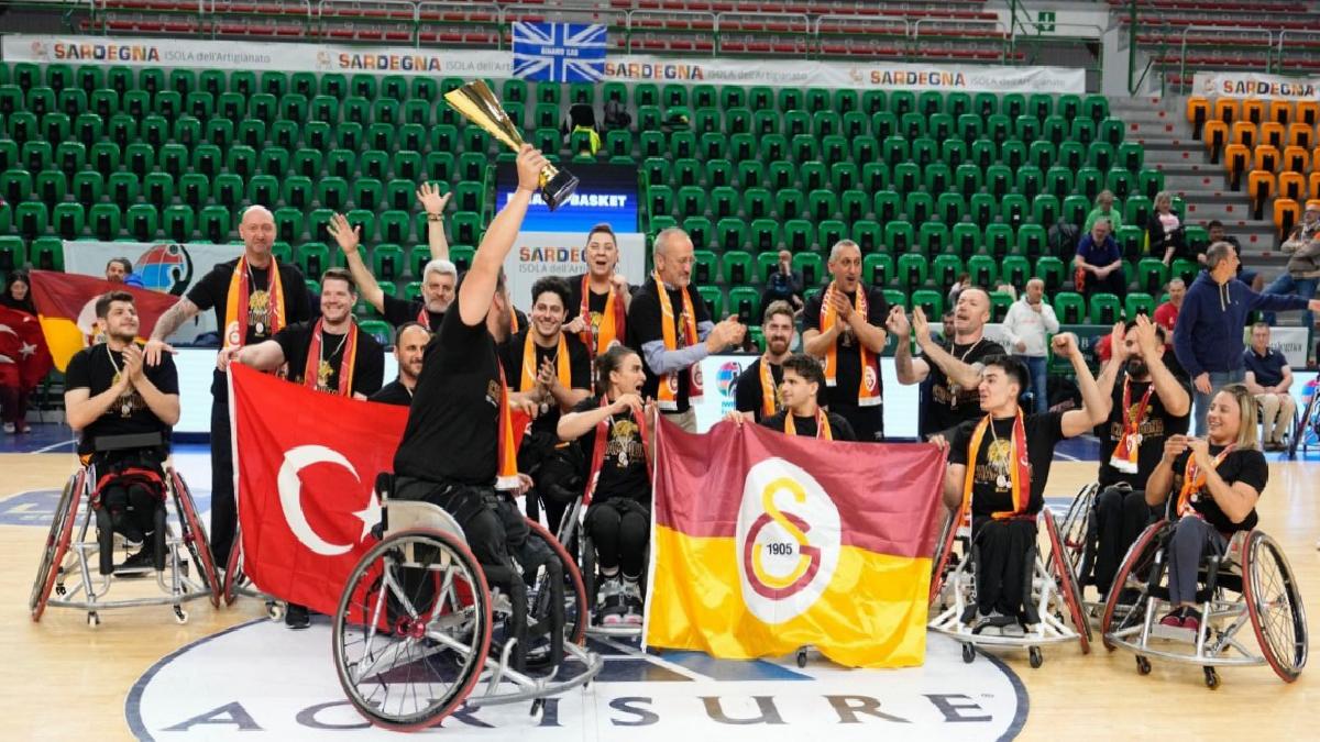 Galatasaray Tekerlekli Sandalye Erkek Basketbol Takımı, Avrupa’da şampiyon oldu