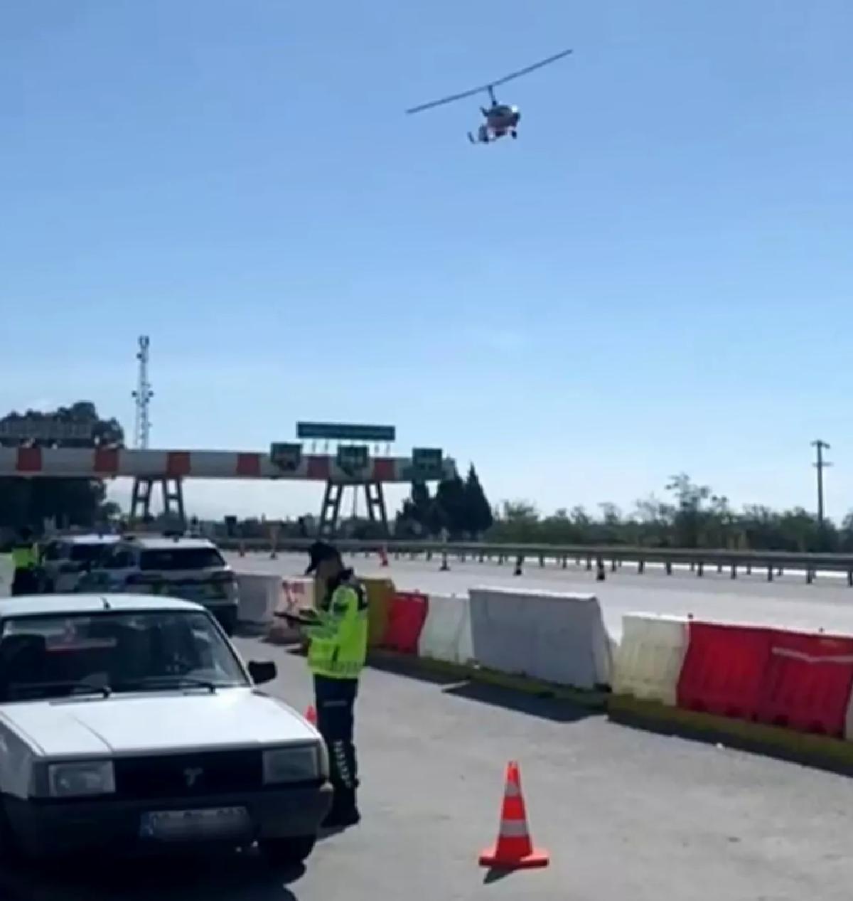 Germencik’te Havadan Trafik Denetimi